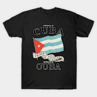 Antique Flag of Cuba T-Shirt